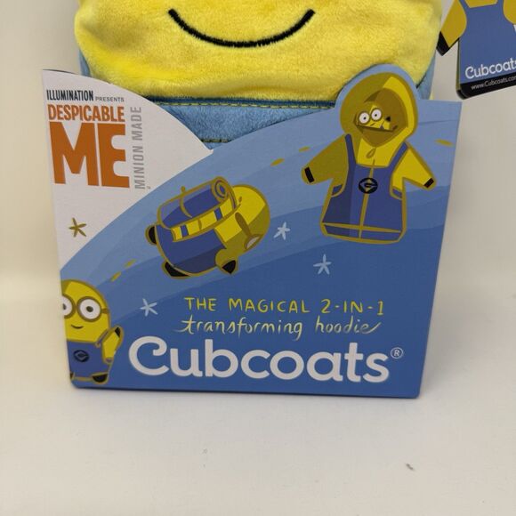 Cubcoat 2T Bob Minions Hoodie Jacket Transforming Fleece Plush Despicable Me New - Picture 2 of 10
